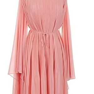Alex Marie Elegant‎ Pink Pleated Dress